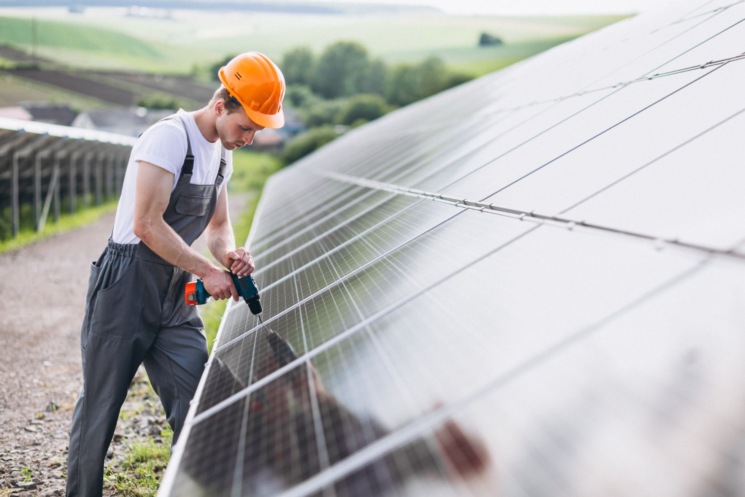 Efektyvus saulės baterijų montavimas iš  Faltorienroke Elektrum 